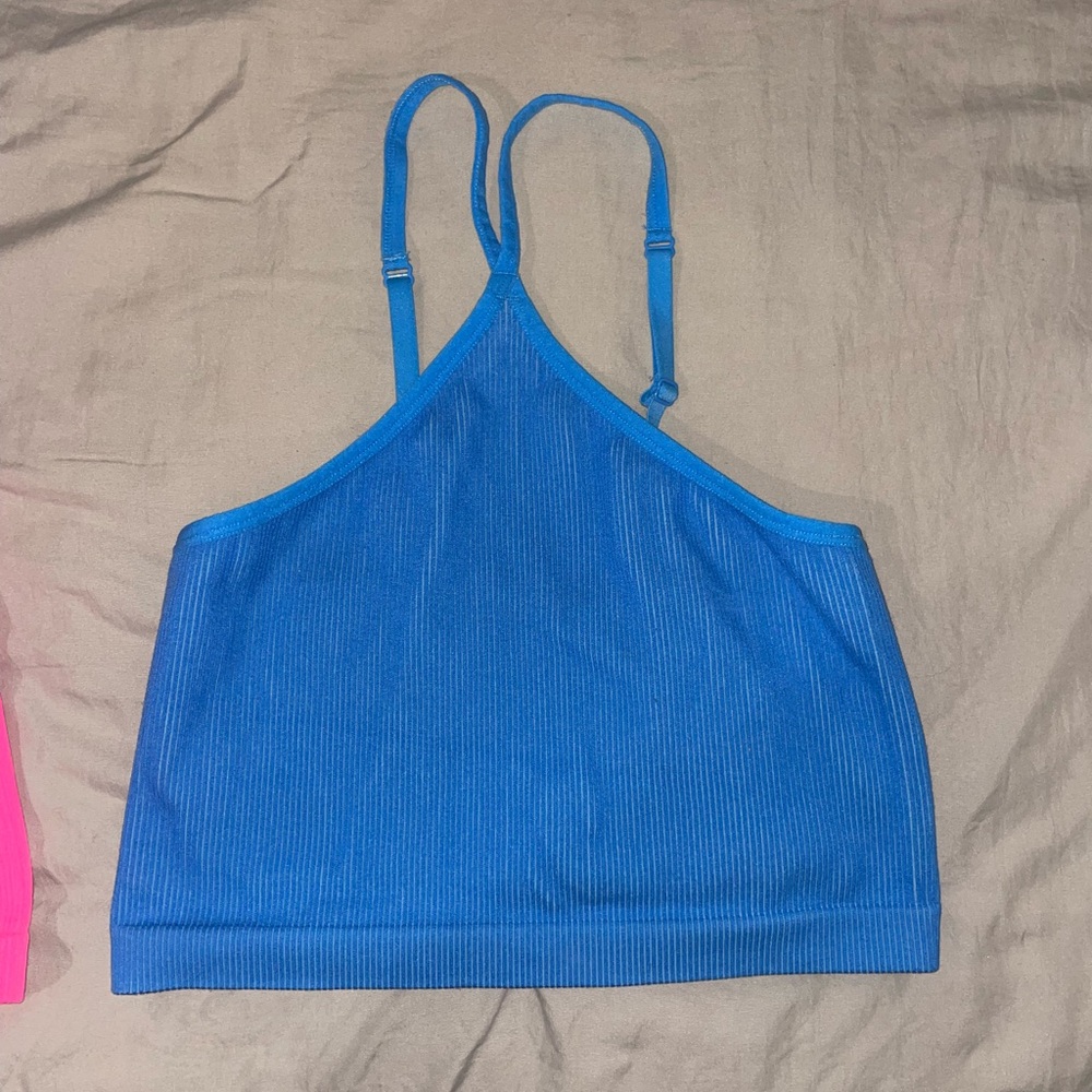 Pink and blue top